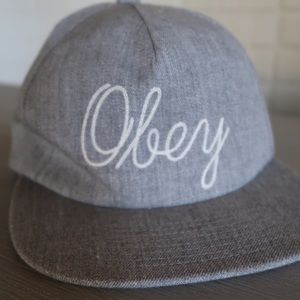 Light Grey Obey Snapback